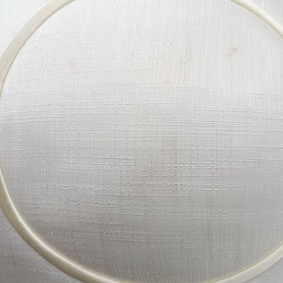 Vintage 1950s Ivory Mushroom Hat Daisy Lace Trim & Net Veil Bridal Cocktail - Picture 13 of 14